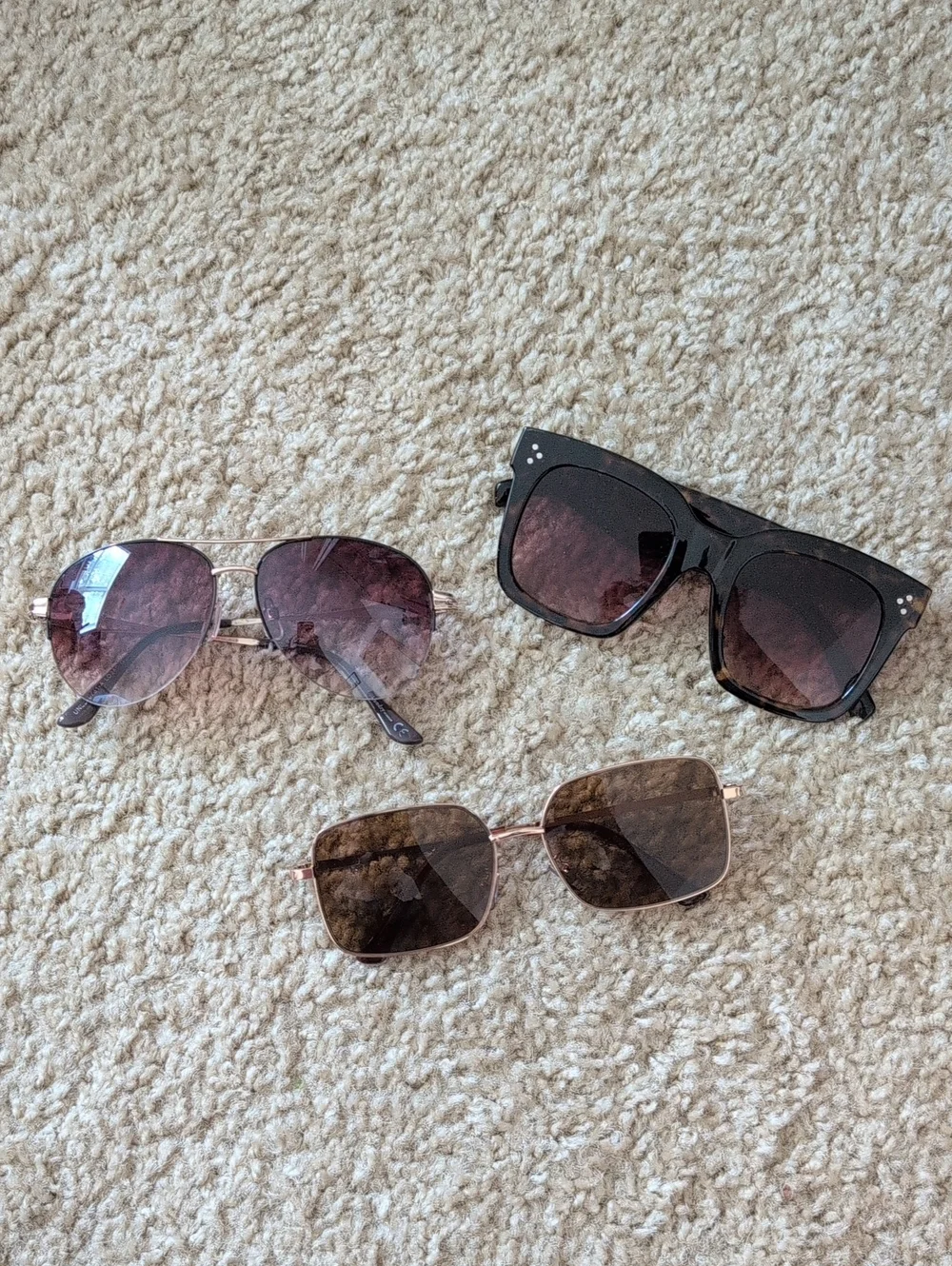 Three Pairs of Brown Gradient Sunglasses From Target